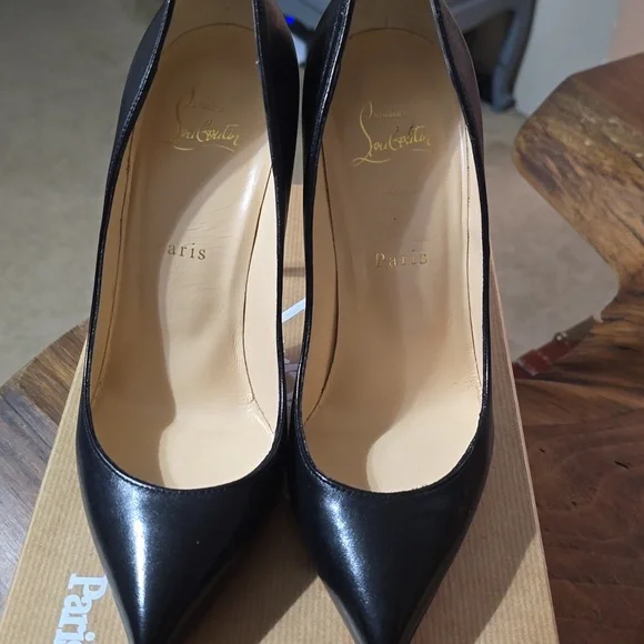 CHRISTIAN LOUBOUTIN Pigalle Follies 100 Nappa Shiny, Size 38.5 (Size 8) - Picture 7 of 16